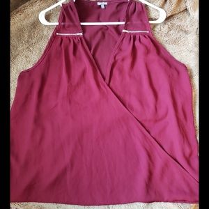 Flowy Burgandy Blouse